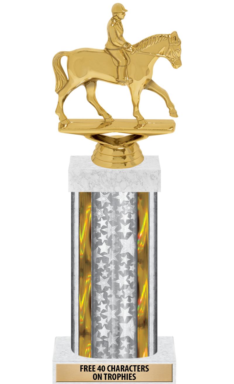 14"SLV/GD-STARS-GD FIG/SQUARE