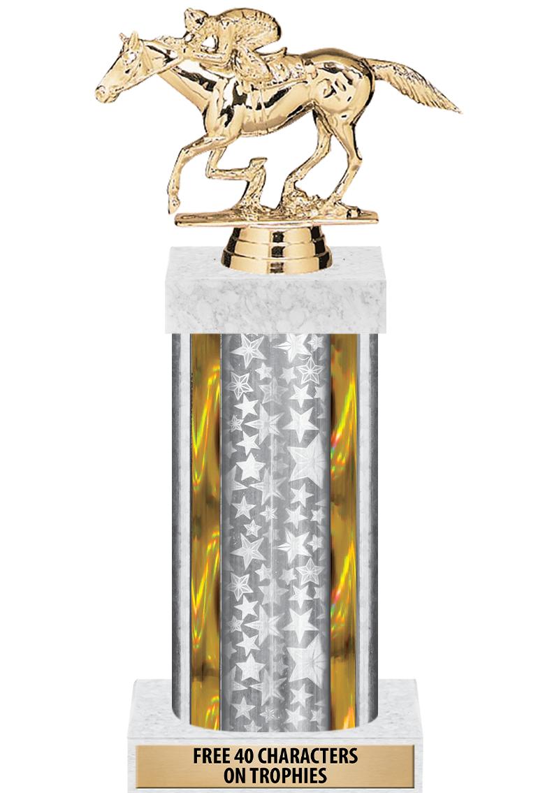 14"SLV/GD-STARS-GD FIG/SQUARE