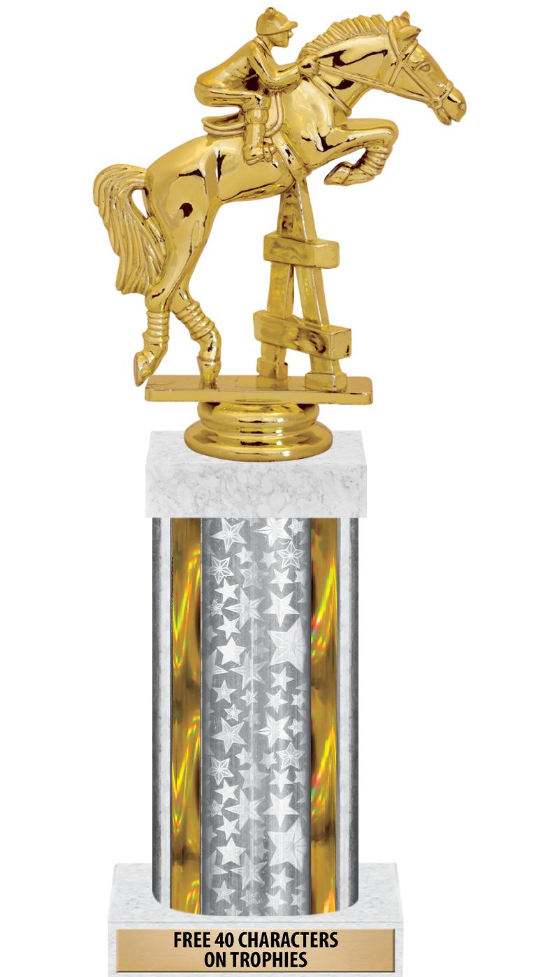 14"SLV/GD-STARS-GD FIG/SQUARE