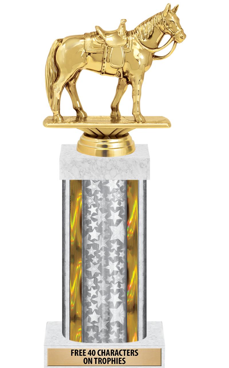 14"SLV/GD-STARS-GD FIG/SQUARE