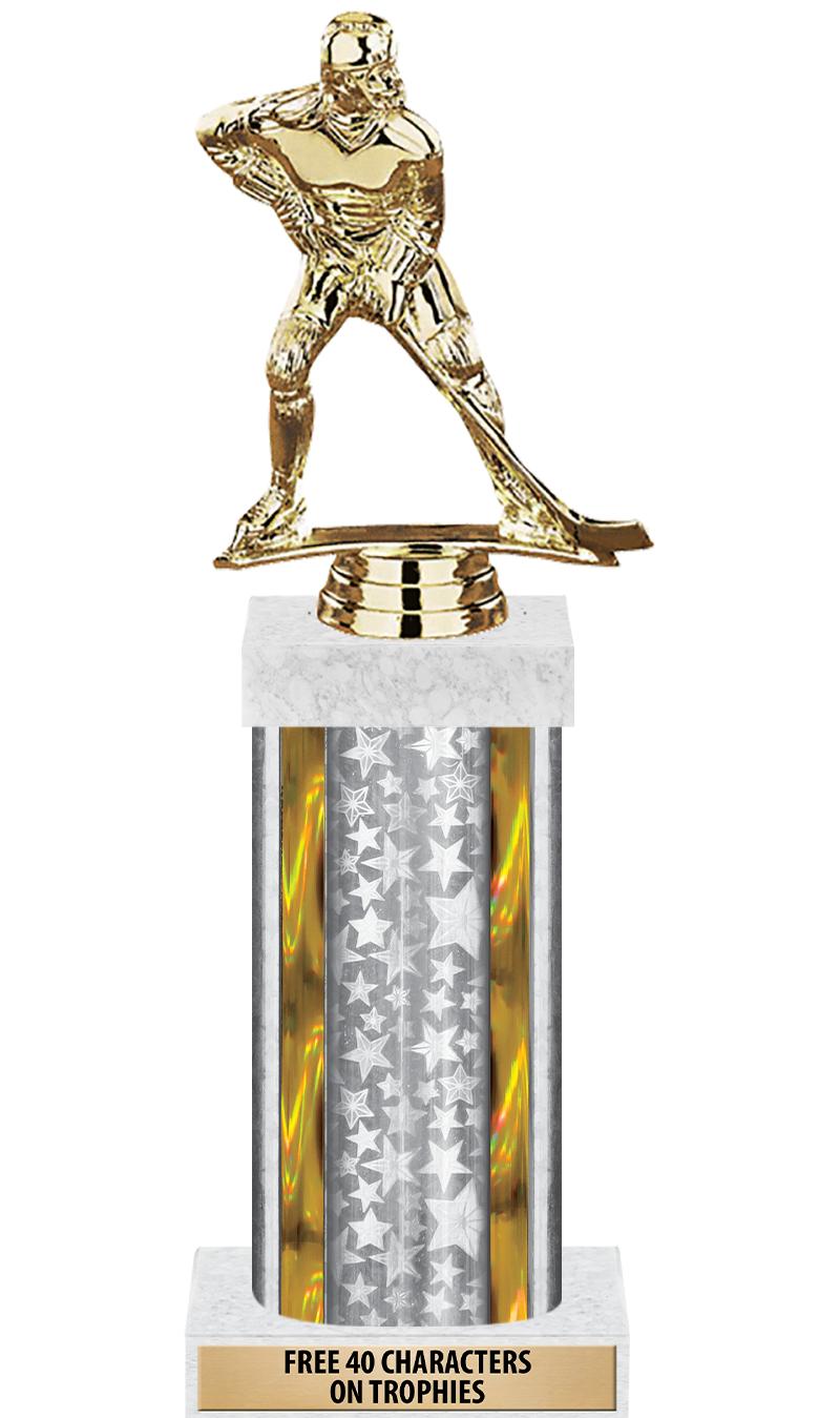 14"SLV/GD-STARS-GD FIG/SQUARE