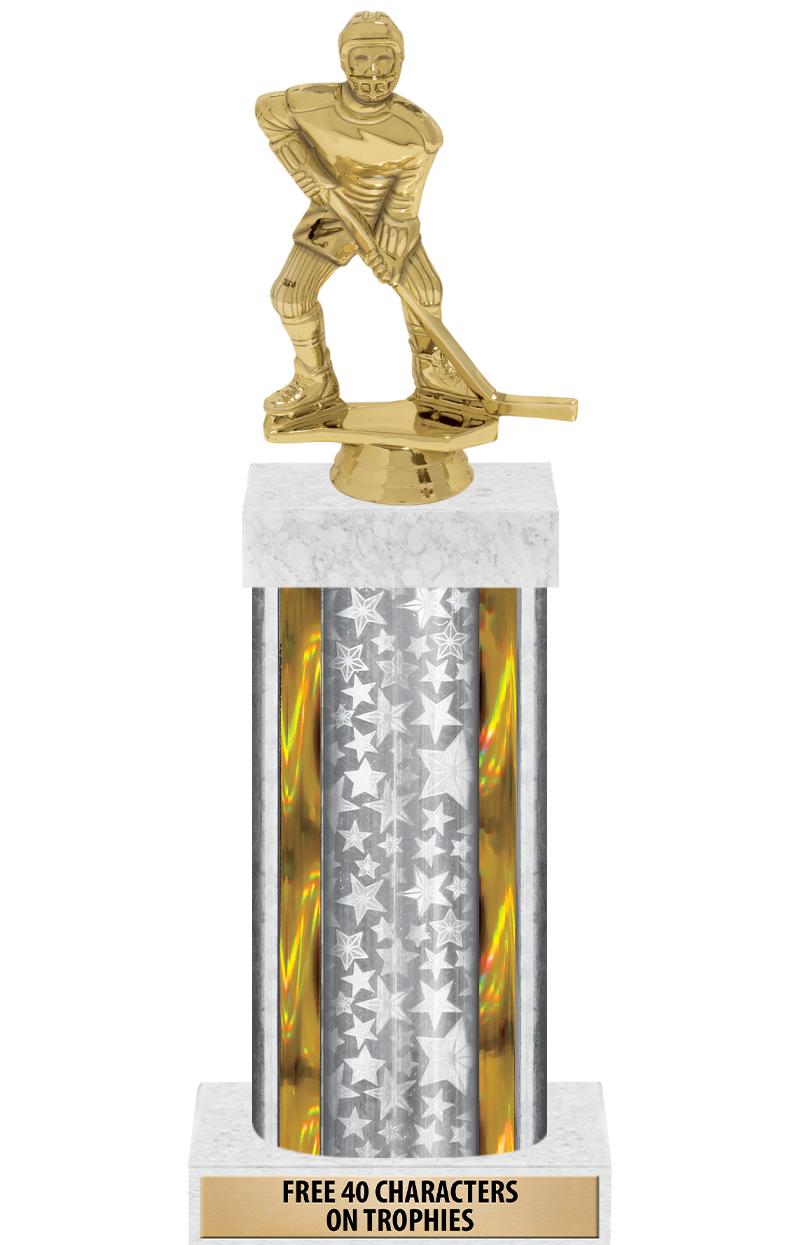 14"SLV/GD-STARS-GD FIG/SQUARE