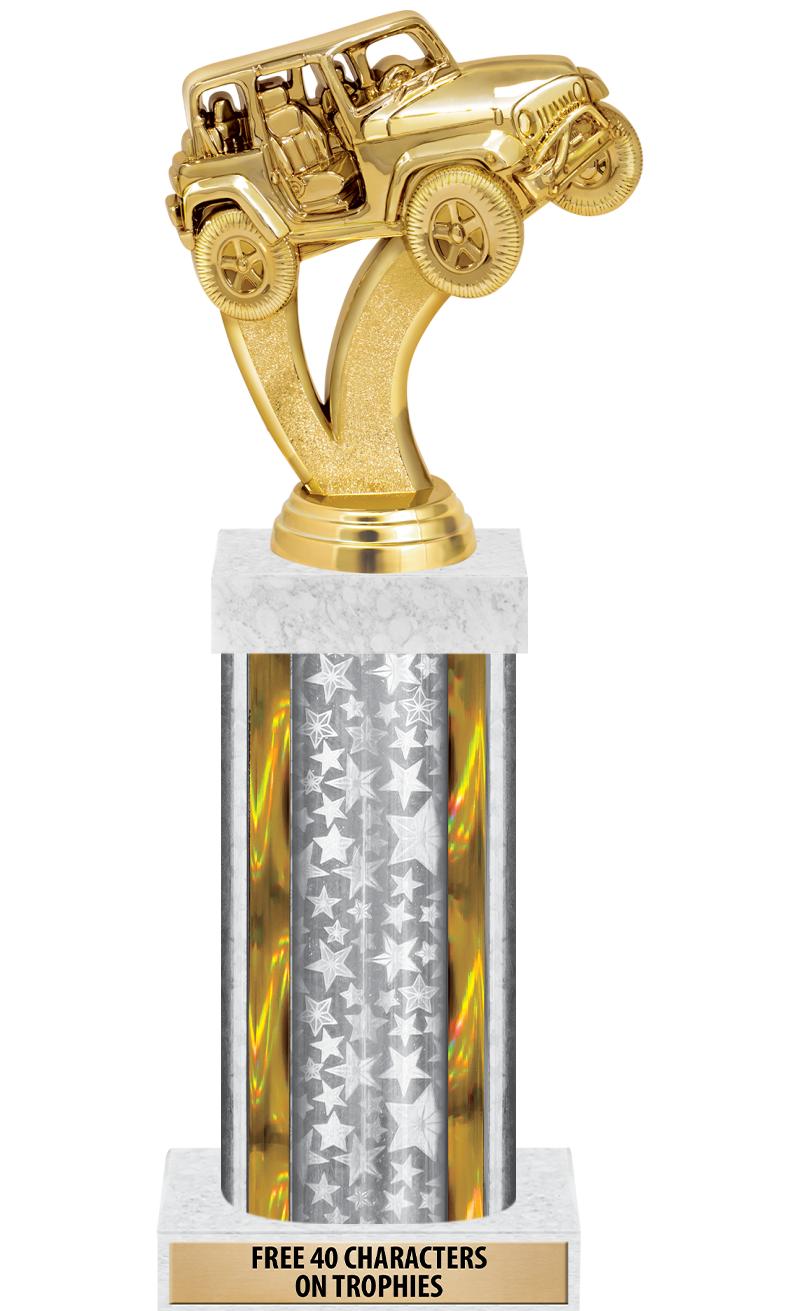 14"SLV/GD-STARS-GD FIG/SQUARE