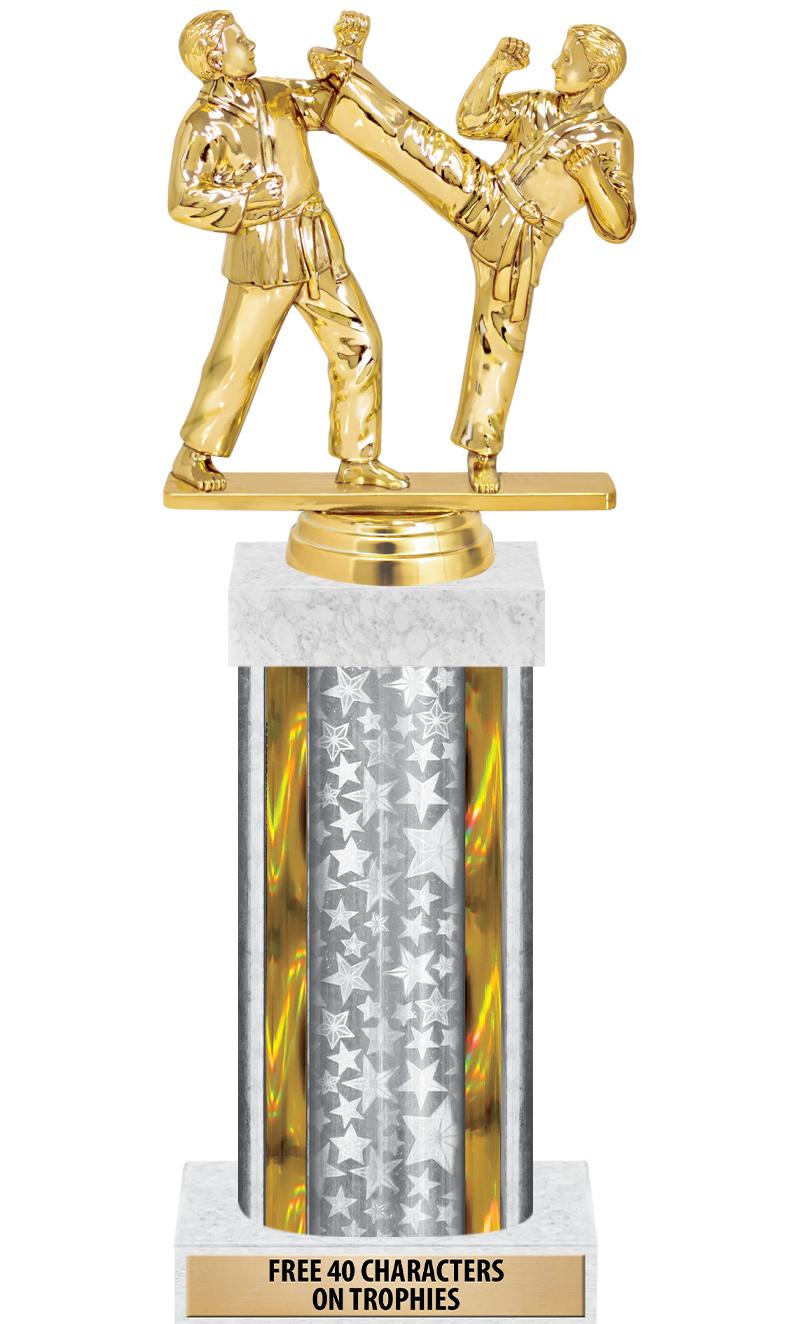 14"SLV/GD-STARS-GD FIG/SQUARE