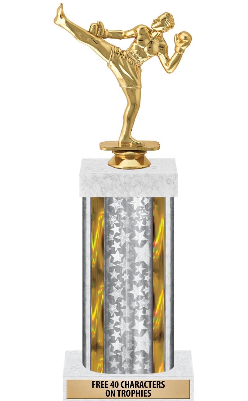 14"SLV/GD-STARS-GD FIG/SQUARE