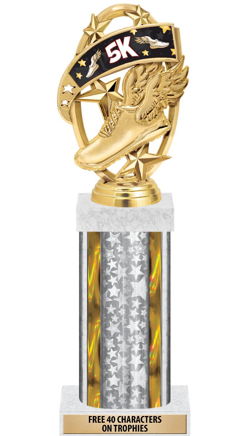 14"SLV/GD-STARS-GD FIG/SQUARE