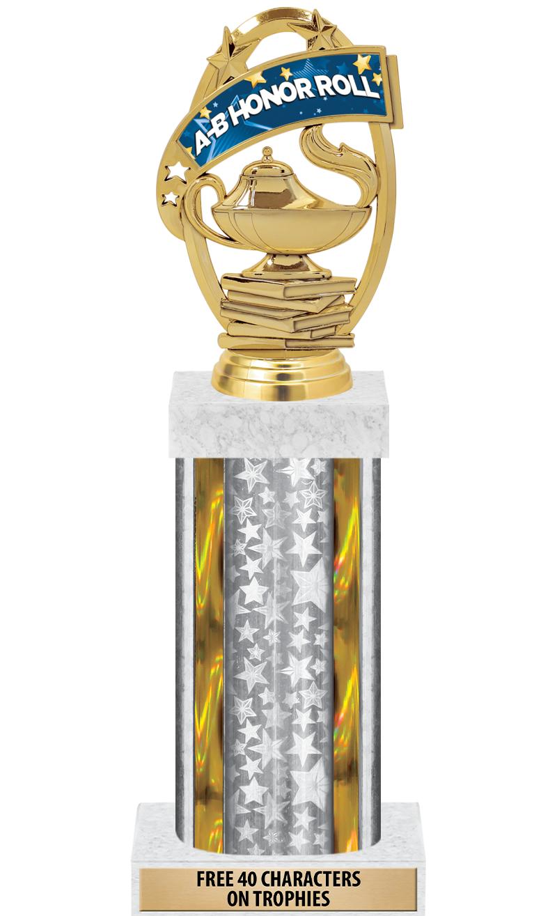 14"SLV/GD-STARS-GD FIG/SQUARE