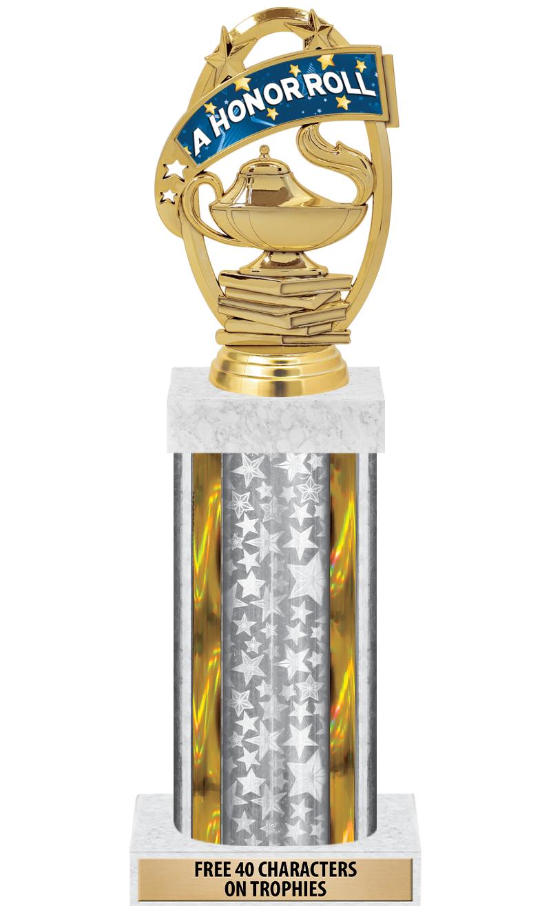 14"SLV/GD-STARS-GD FIG/SQUARE