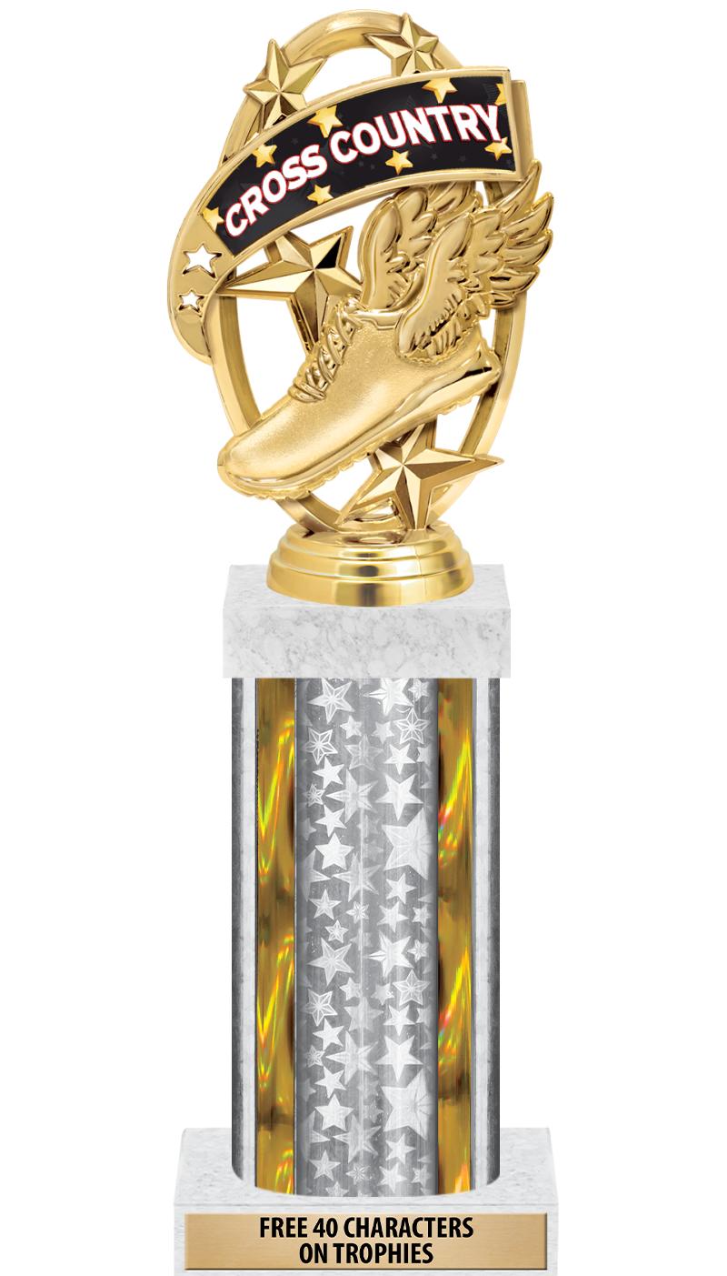 14"SLV/GD-STARS-GD FIG/SQUARE