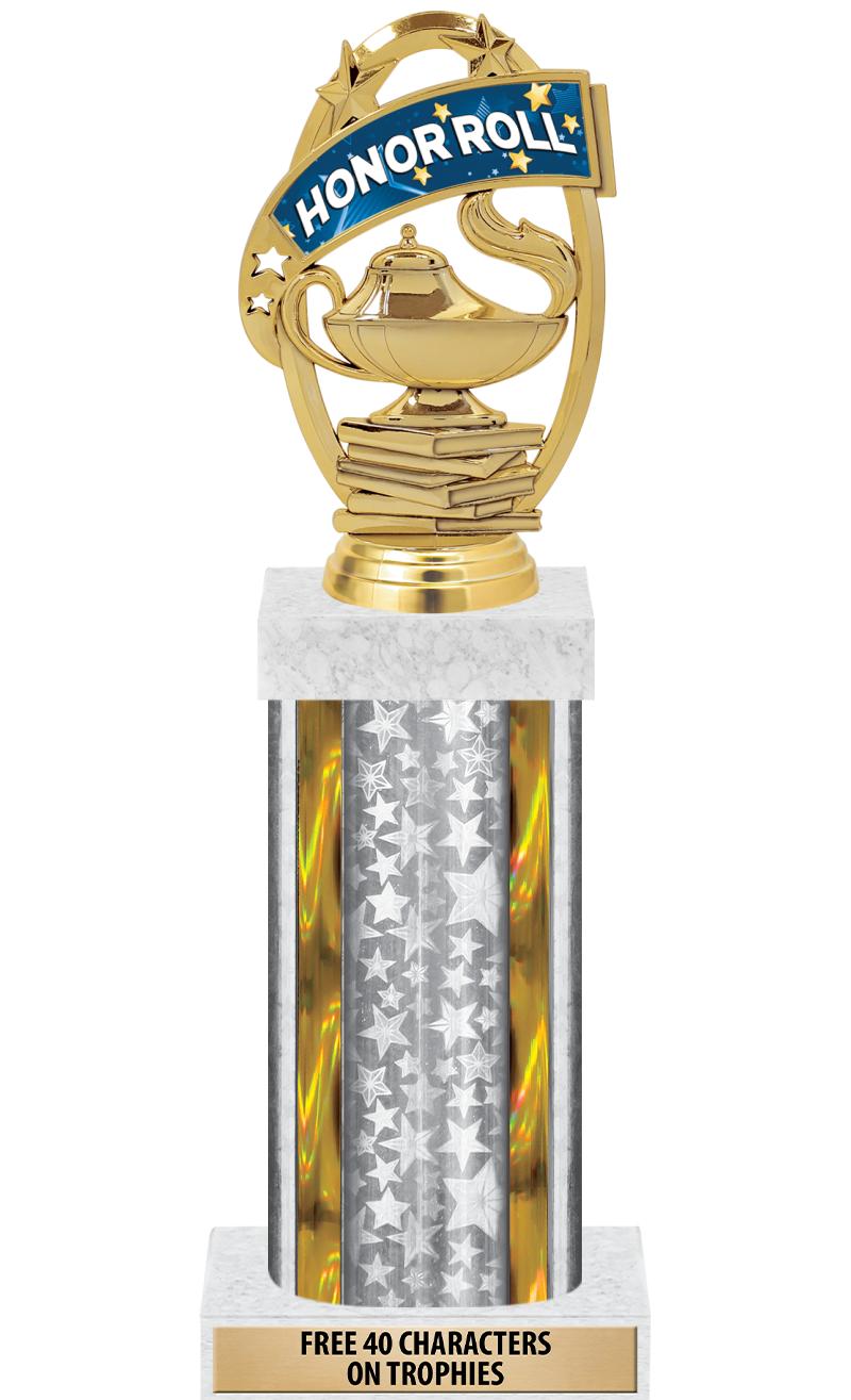 14"SLV/GD-STARS-GD FIG/SQUARE