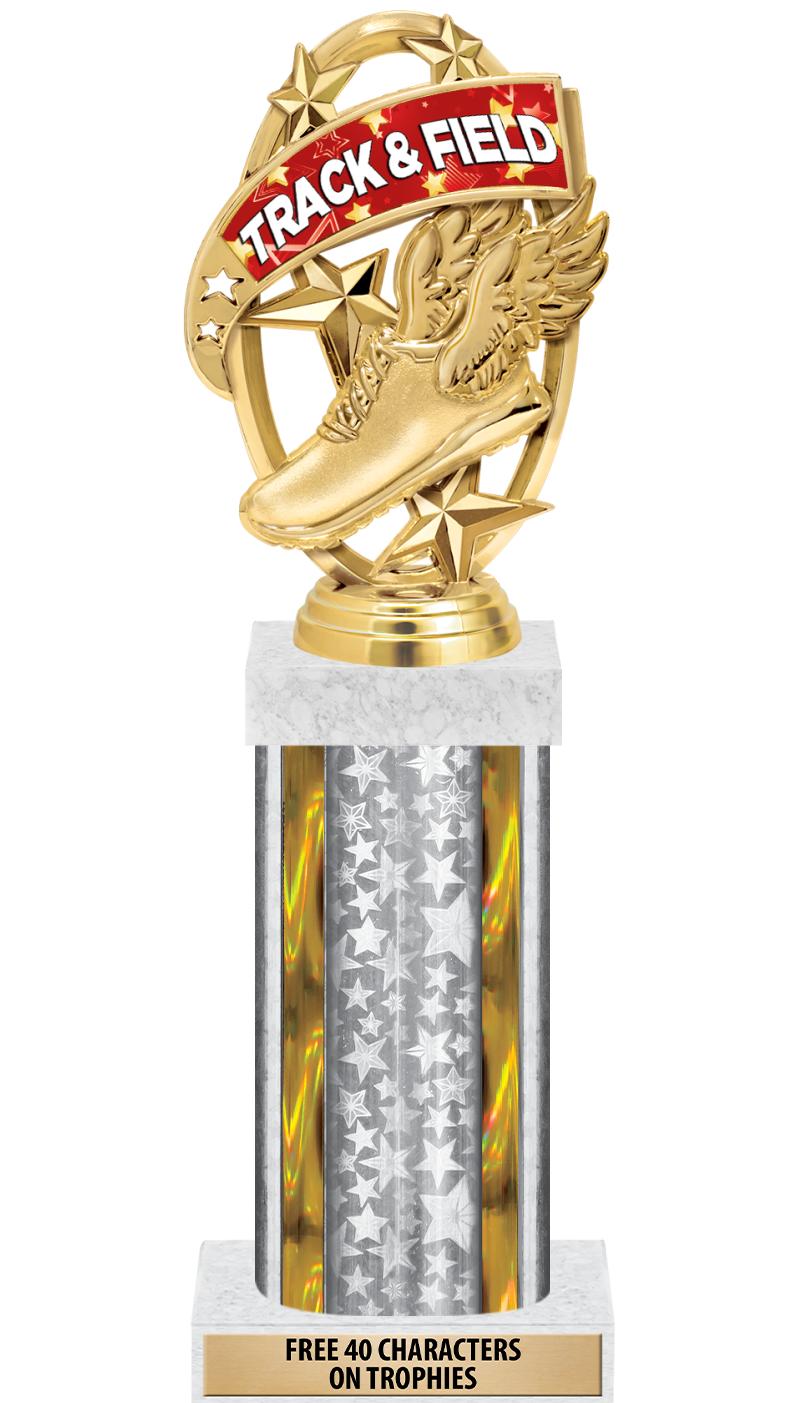 14"SLV/GD-STARS-GD FIG/SQUARE