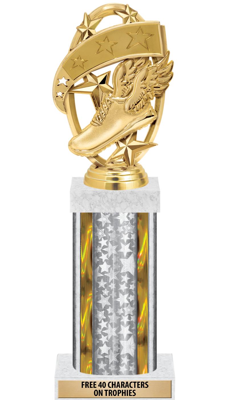 14"SLV/GD-STARS-GD FIG/SQUARE