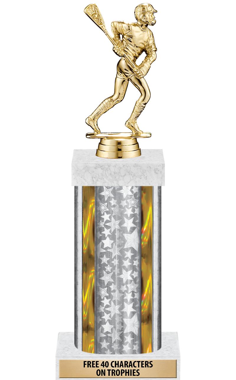 14"SLV/GD-STARS-GD FIG/SQUARE