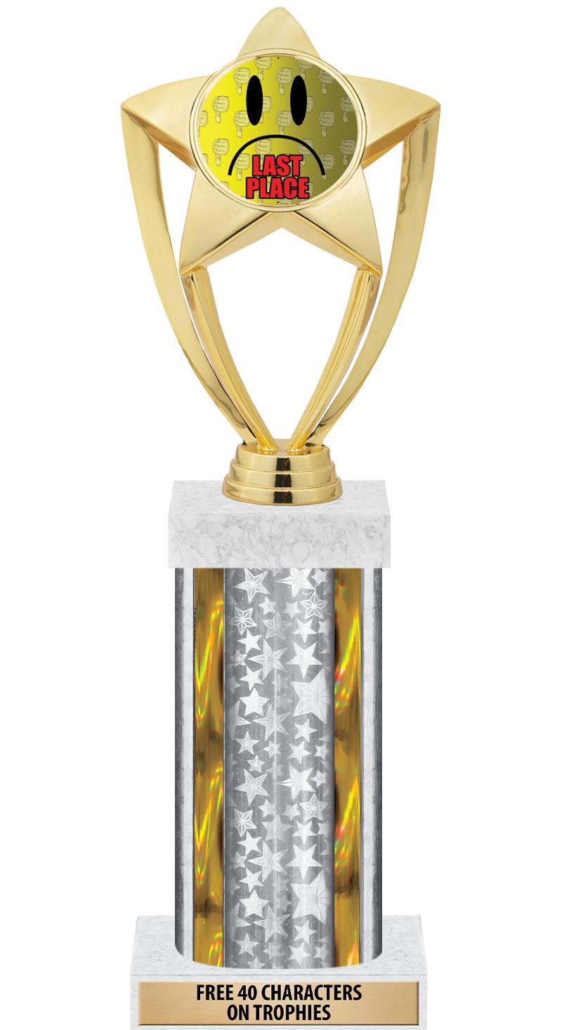 14"SLV/GD-STARS-GD FIG/SQUARE