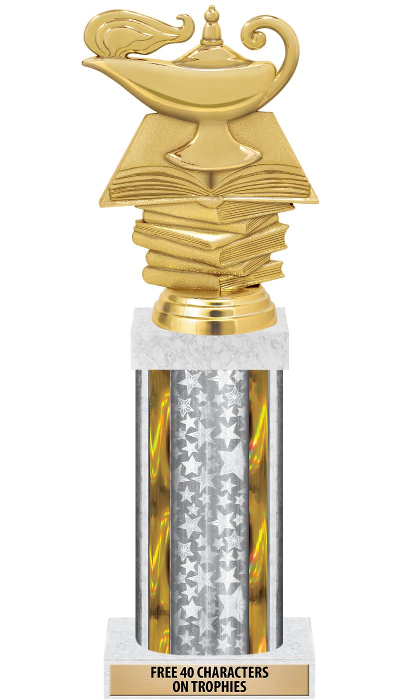 14"SLV/GD-STARS-GD FIG/SQUARE