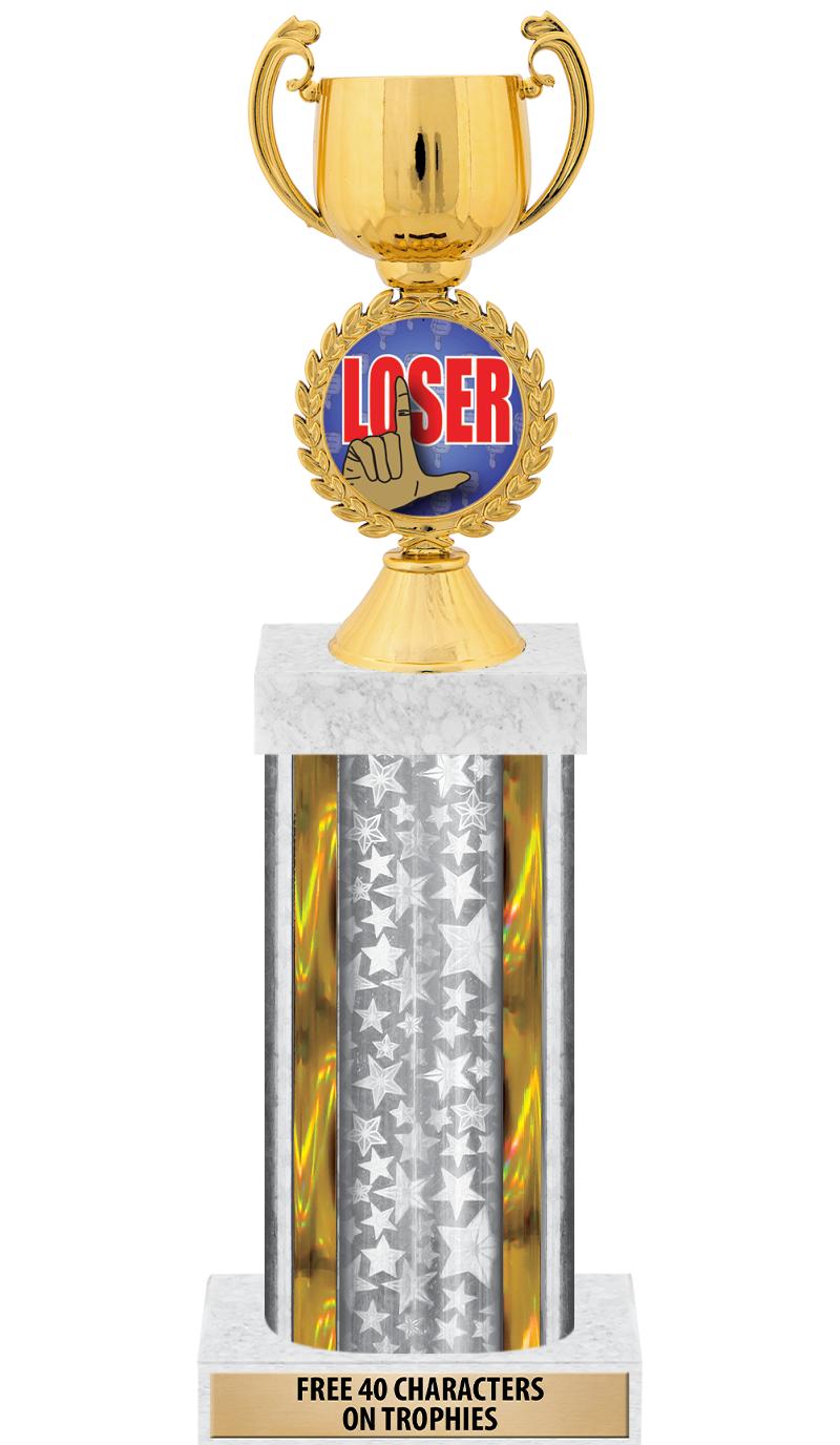 14"SLV/GD-STARS-GD FIG/SQUARE