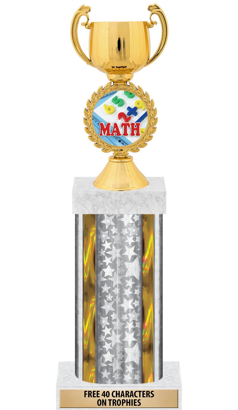 14"SLV/GD-STARS-GD FIG/SQUARE