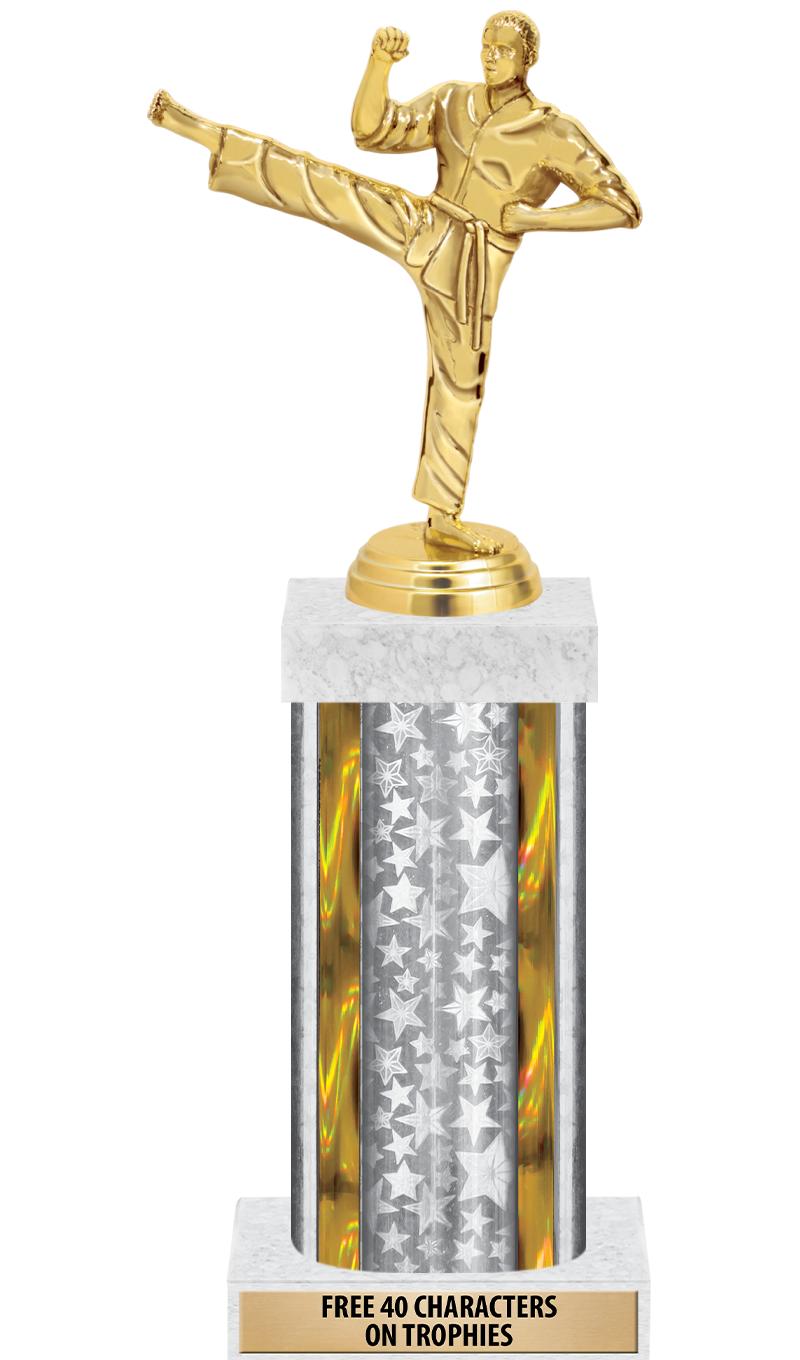 14"SLV/GD-STARS-GD FIG/SQUARE