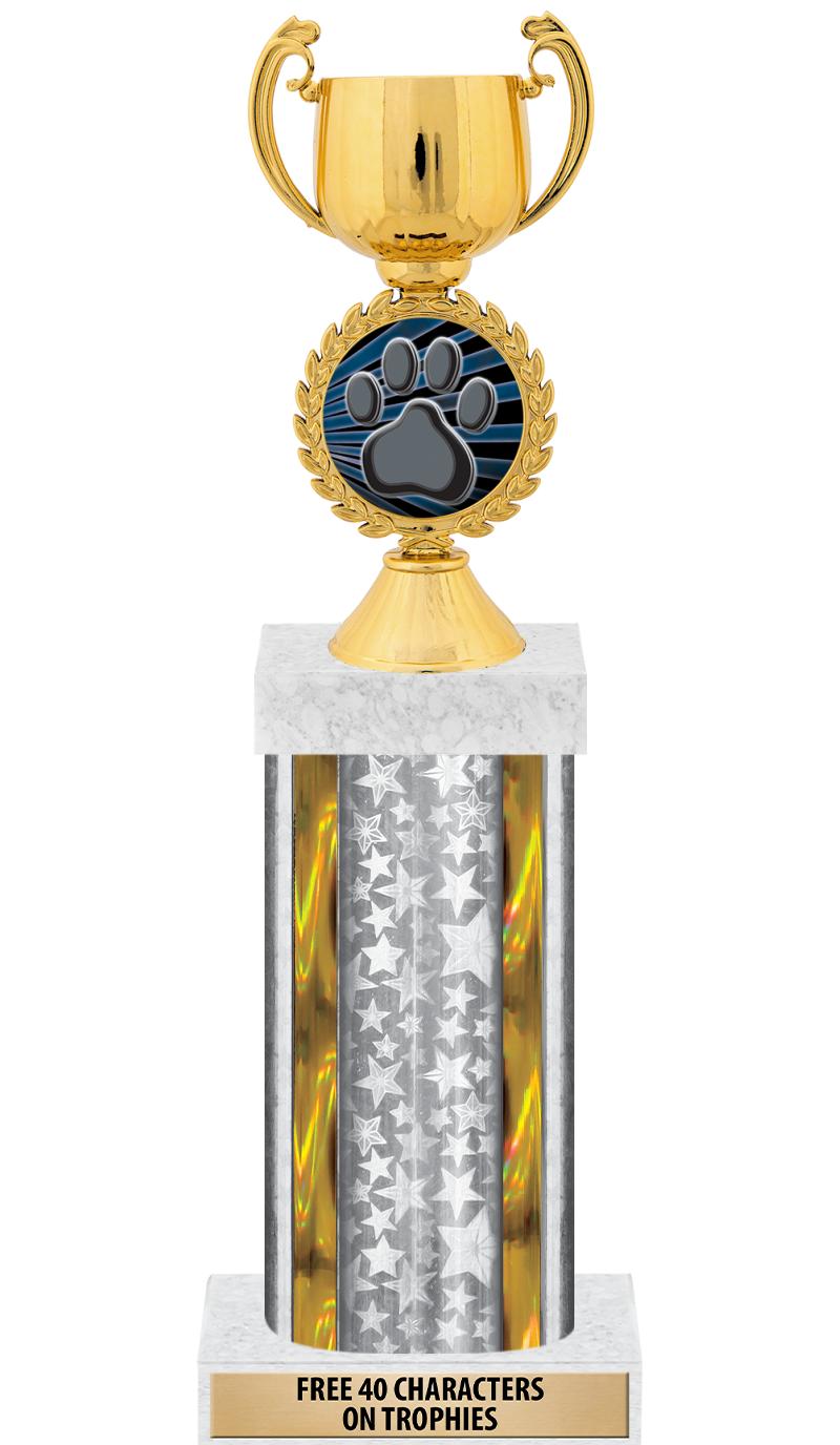 14"SLV/GD-STARS-GD FIG/SQUARE