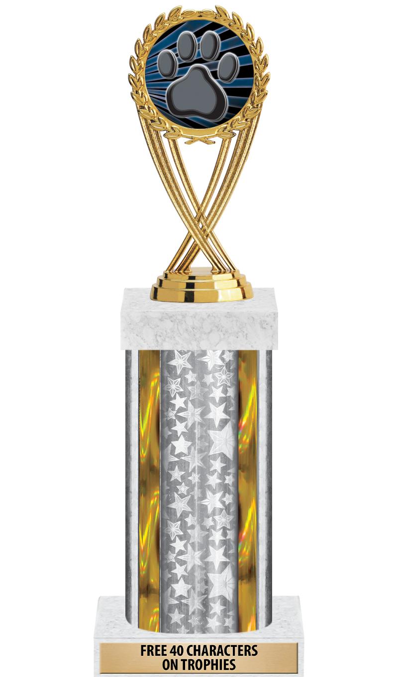 14"SLV/GD-STARS-GD FIG/SQUARE