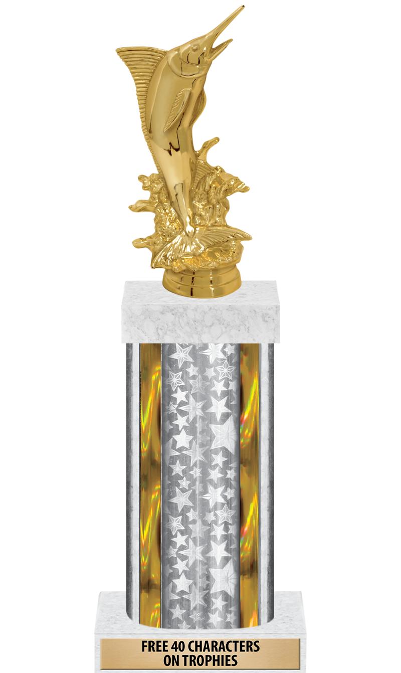 14"SLV/GD-STARS-GD FIG/SQUARE