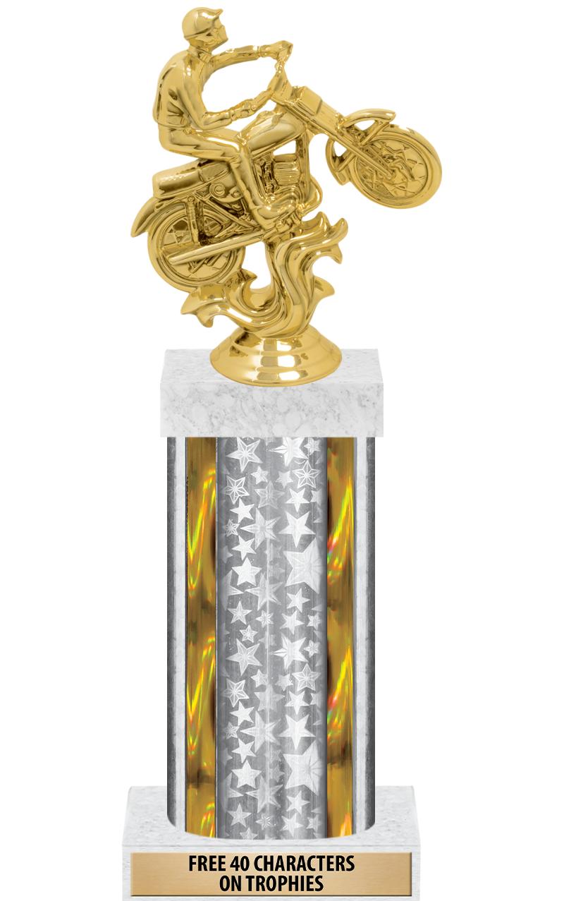 14"SLV/GD-STARS-GD FIG/SQUARE