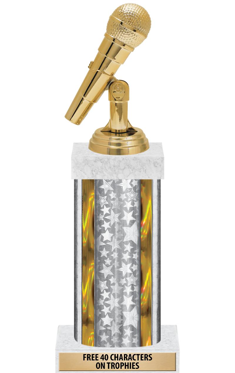 14"SLV/GD-STARS-GD FIG/SQUARE