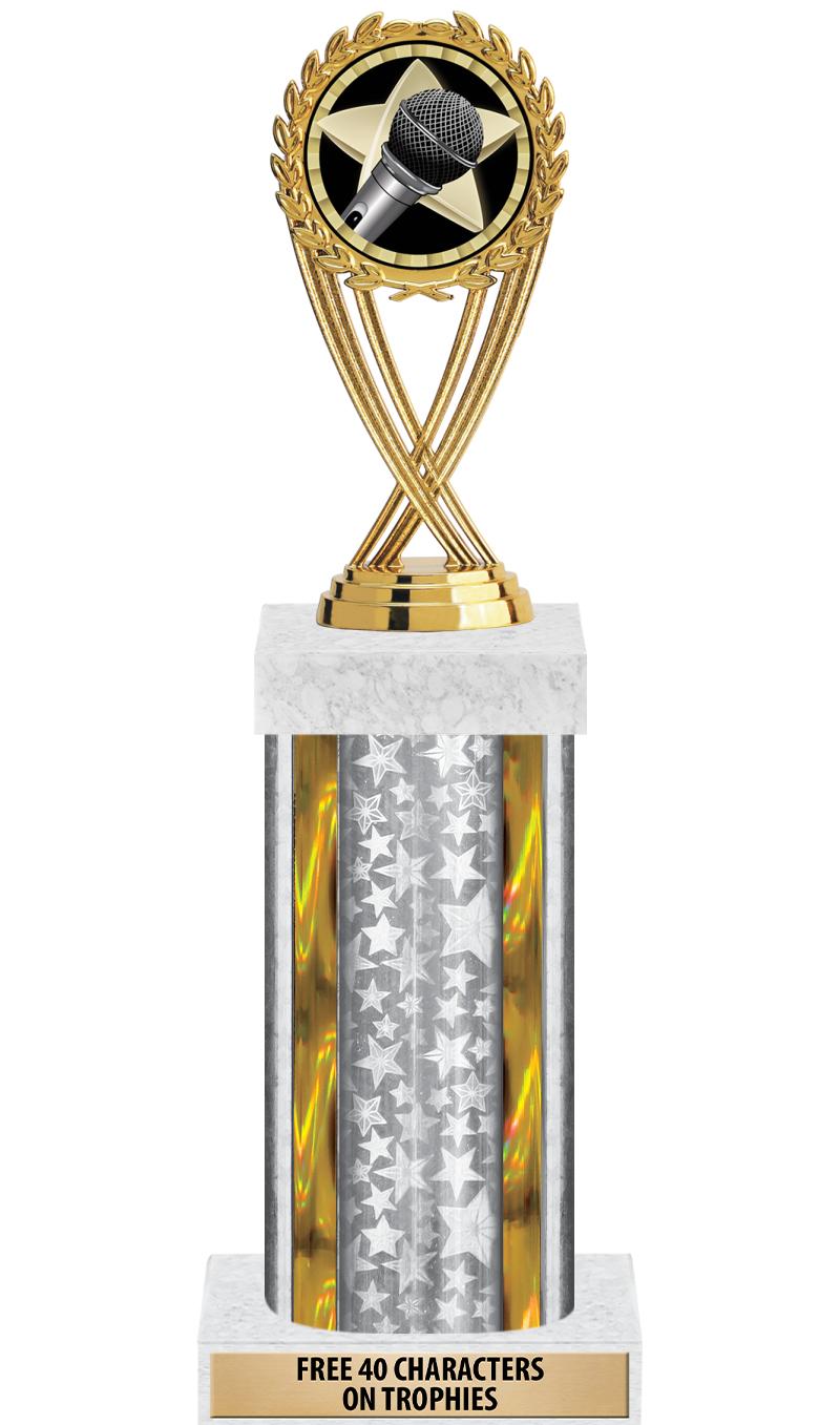 14"SLV/GD-STARS-GD FIG/SQUARE