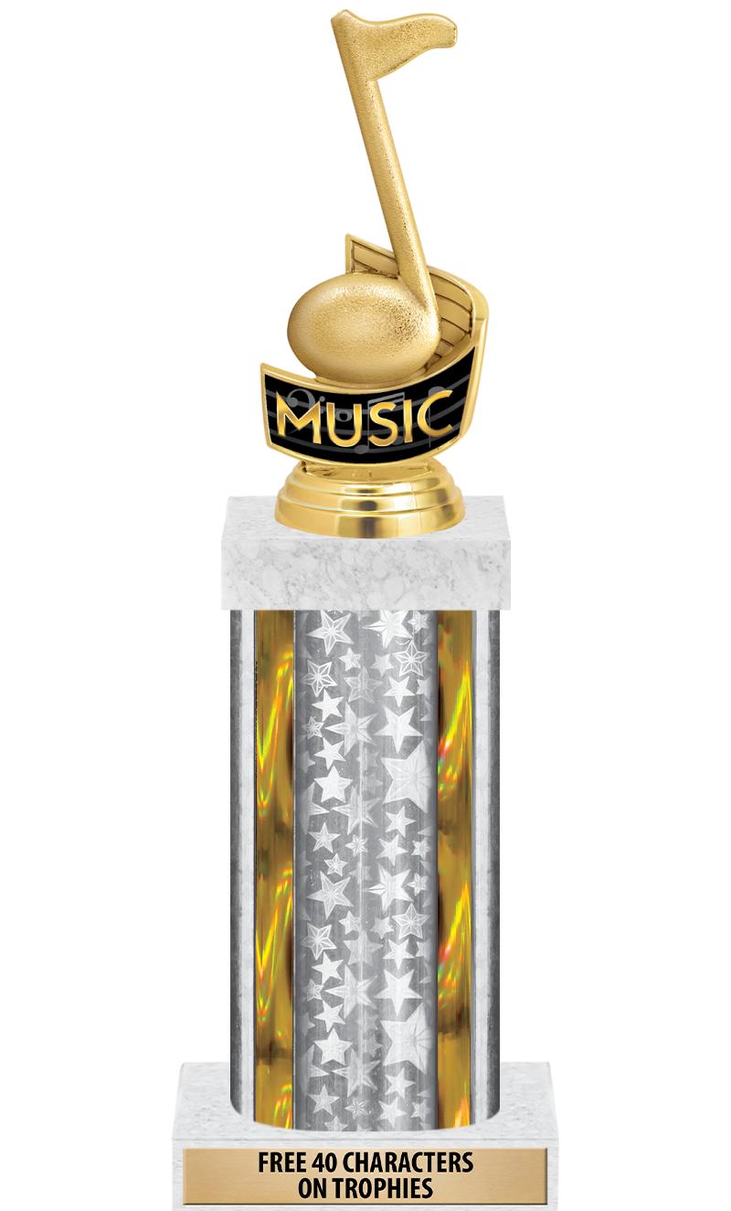 14"SLV/GD-STARS-GD FIG/SQUARE