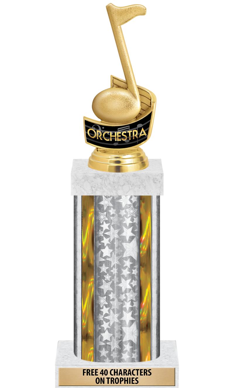 14"SLV/GD-STARS-GD FIG/SQUARE