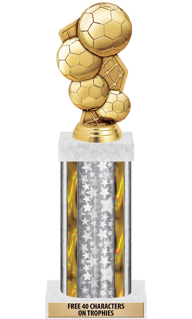 14"SLV/GD-STARS-GD FIG/SQUARE