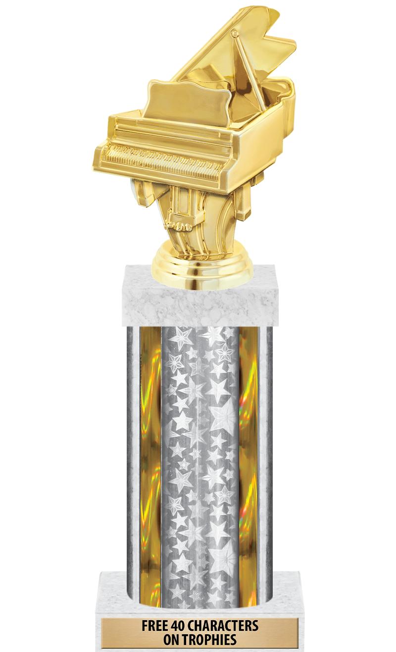 14"SLV/GD-STARS-GD FIG/SQUARE