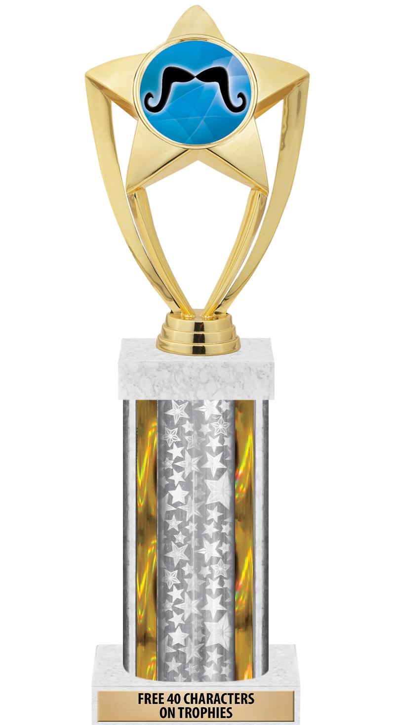 14"SLV/GD-STARS-GD FIG/SQUARE