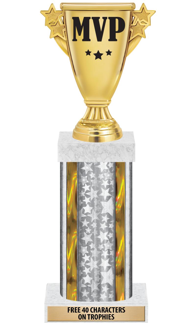 14"SLV/GD-STARS-GD FIG/SQUARE