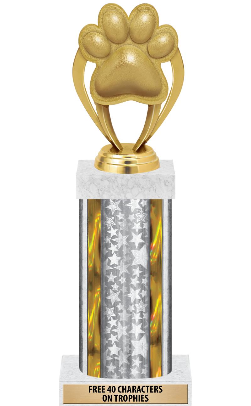 14"SLV/GD-STARS-GD FIG/SQUARE