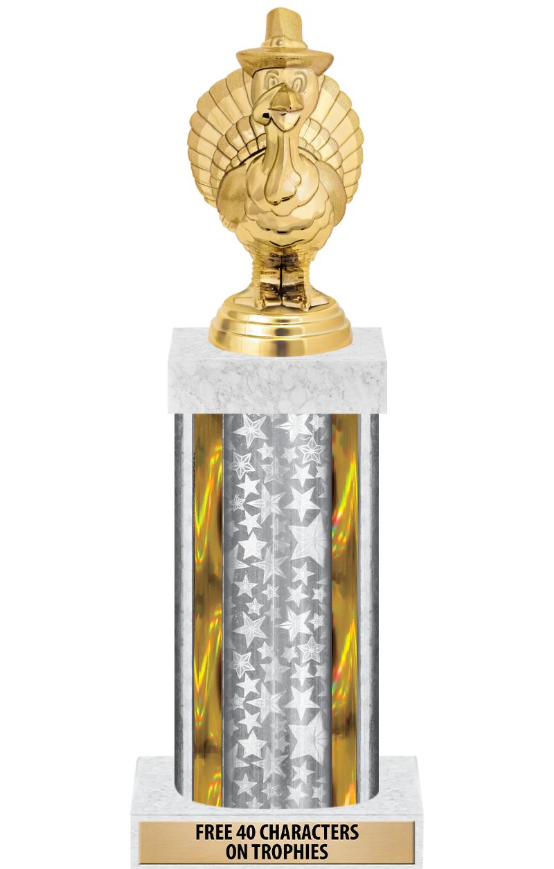 14"SLV/GD-STARS-GD FIG/SQUARE