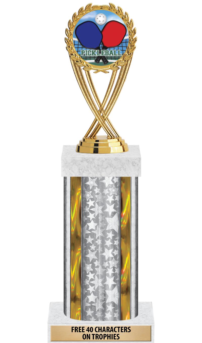 14"SLV/GD-STARS-GD FIG/SQUARE