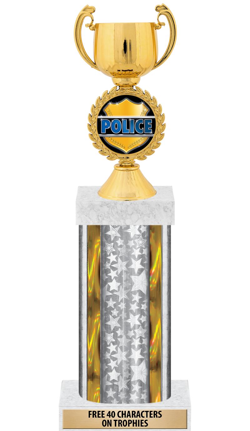 14"SLV/GD-STARS-GD FIG/SQUARE