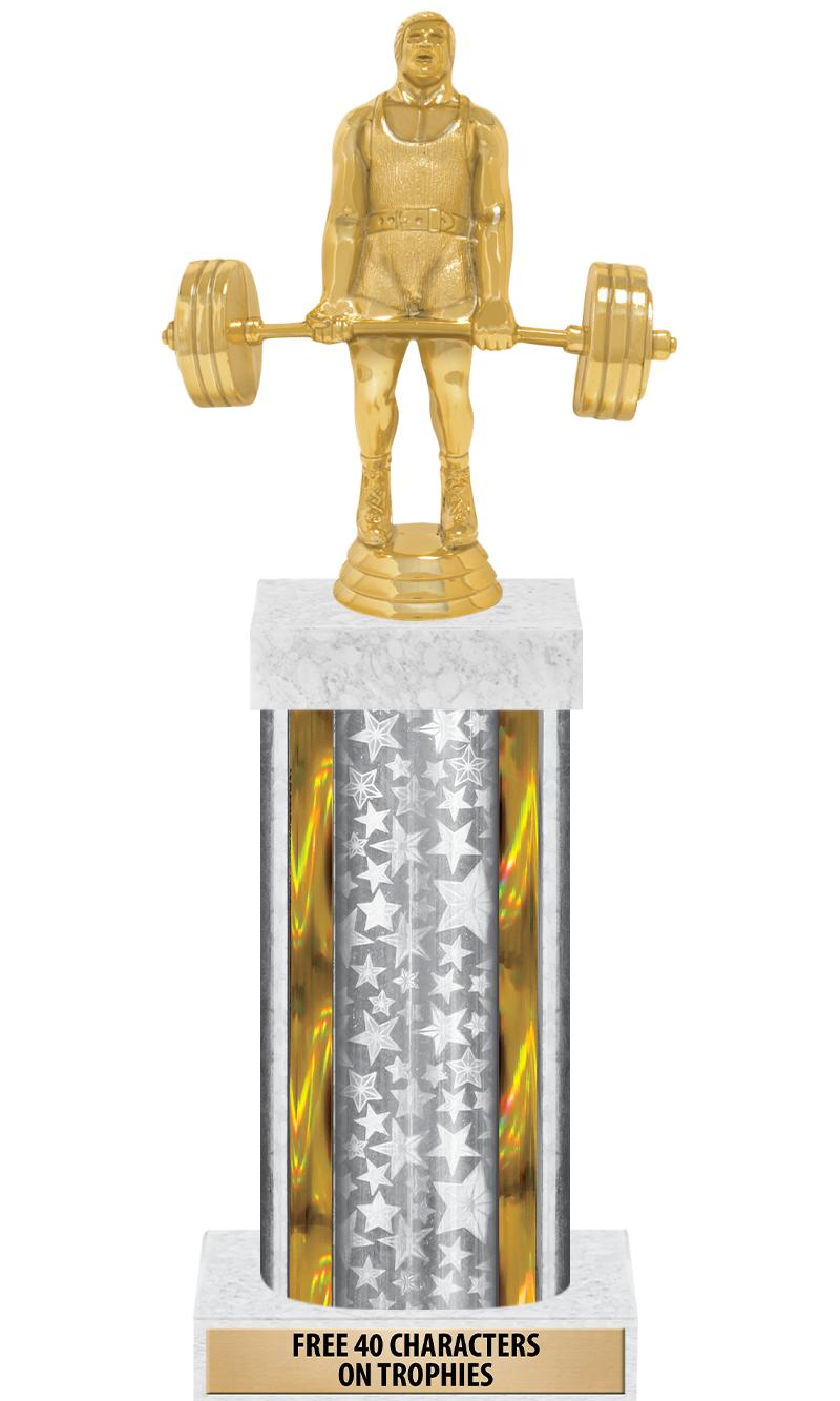 14"SLV/GD-STARS-GD FIG/SQUARE