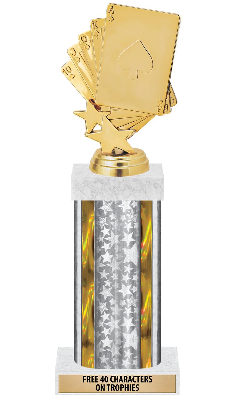 14"SLV/GD-STARS-GD FIG/SQUARE