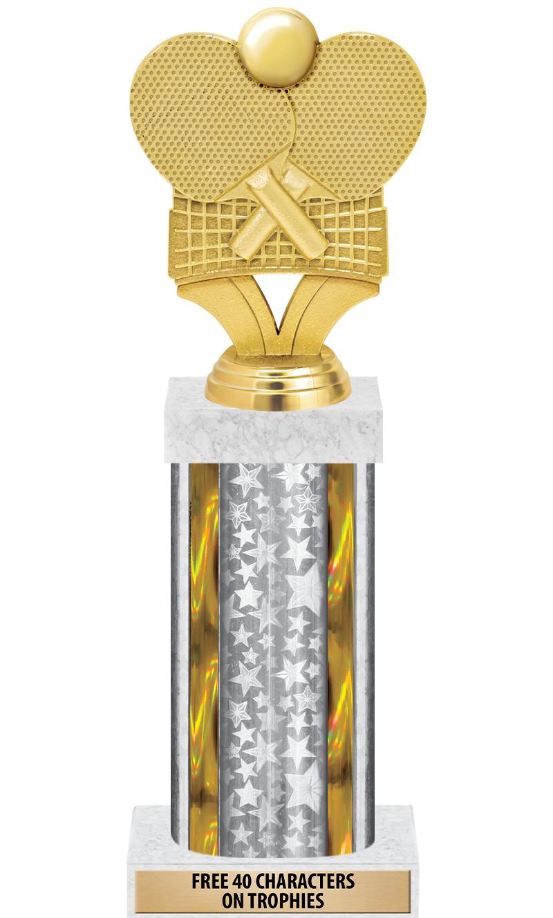 14"SLV/GD-STARS-GD FIG/SQUARE