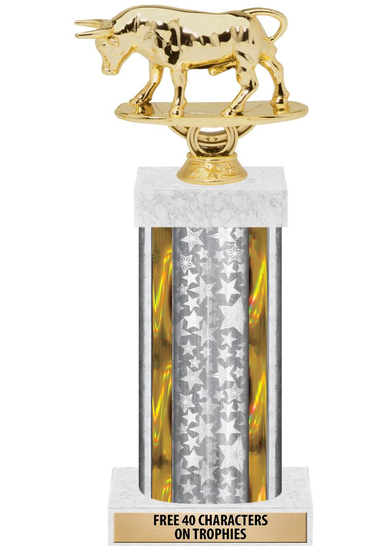 14"SLV/GD-STARS-GD FIG/SQUARE