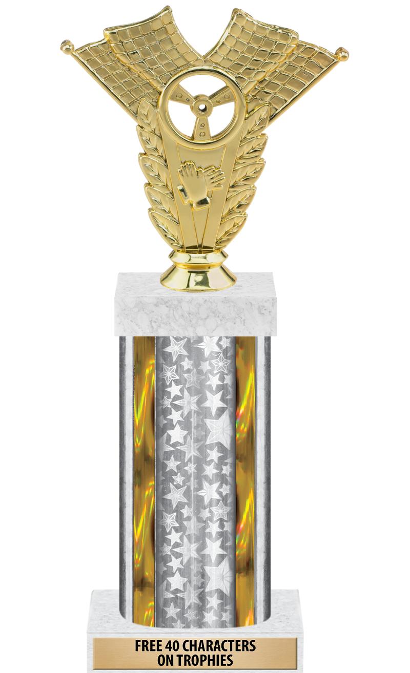 14"SLV/GD-STARS-GD FIG/SQUARE