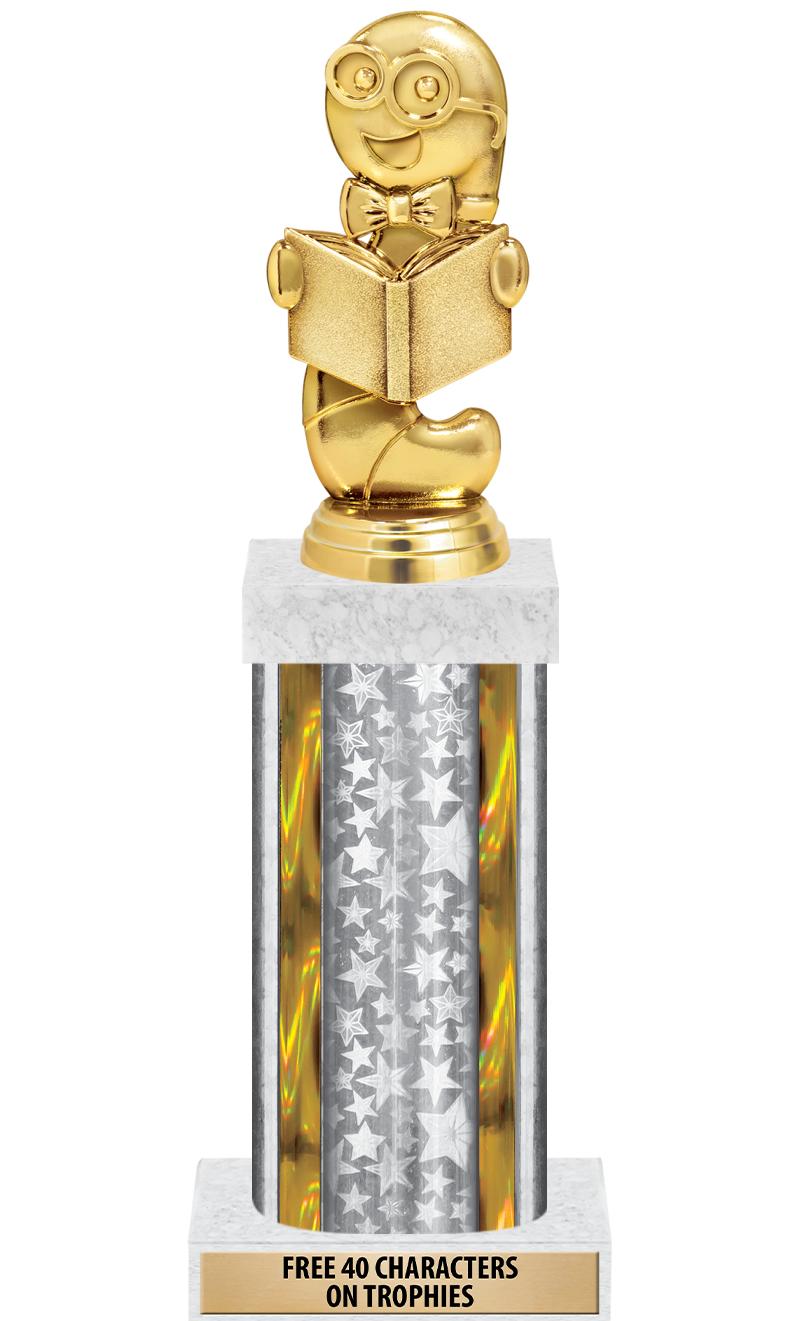 14"SLV/GD-STARS-GD FIG/SQUARE