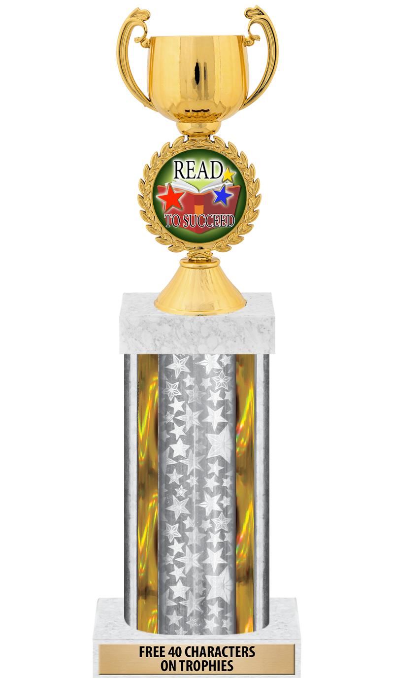 14"SLV/GD-STARS-GD FIG/SQUARE