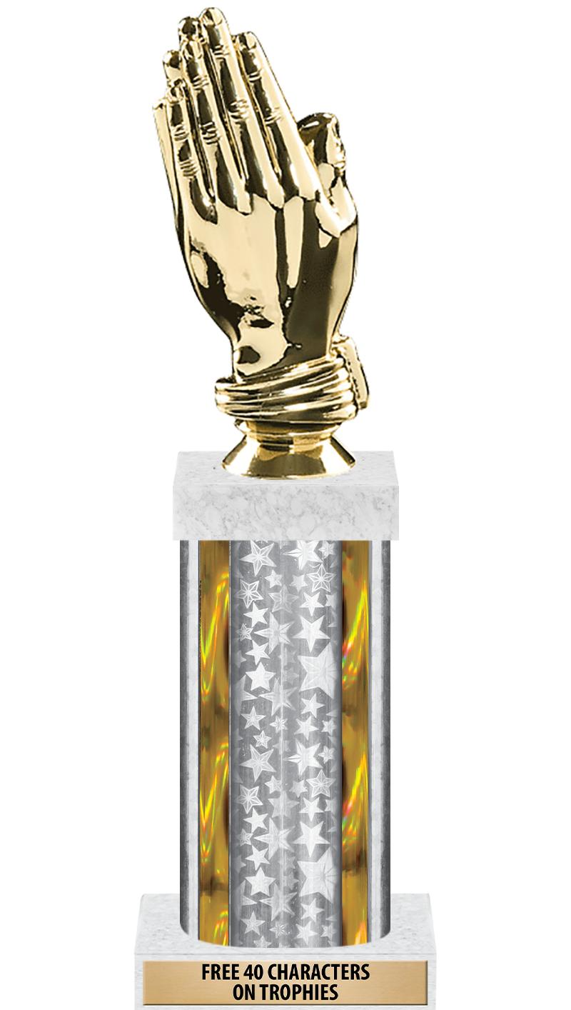 14"SLV/GD-STARS-GD FIG/SQUARE