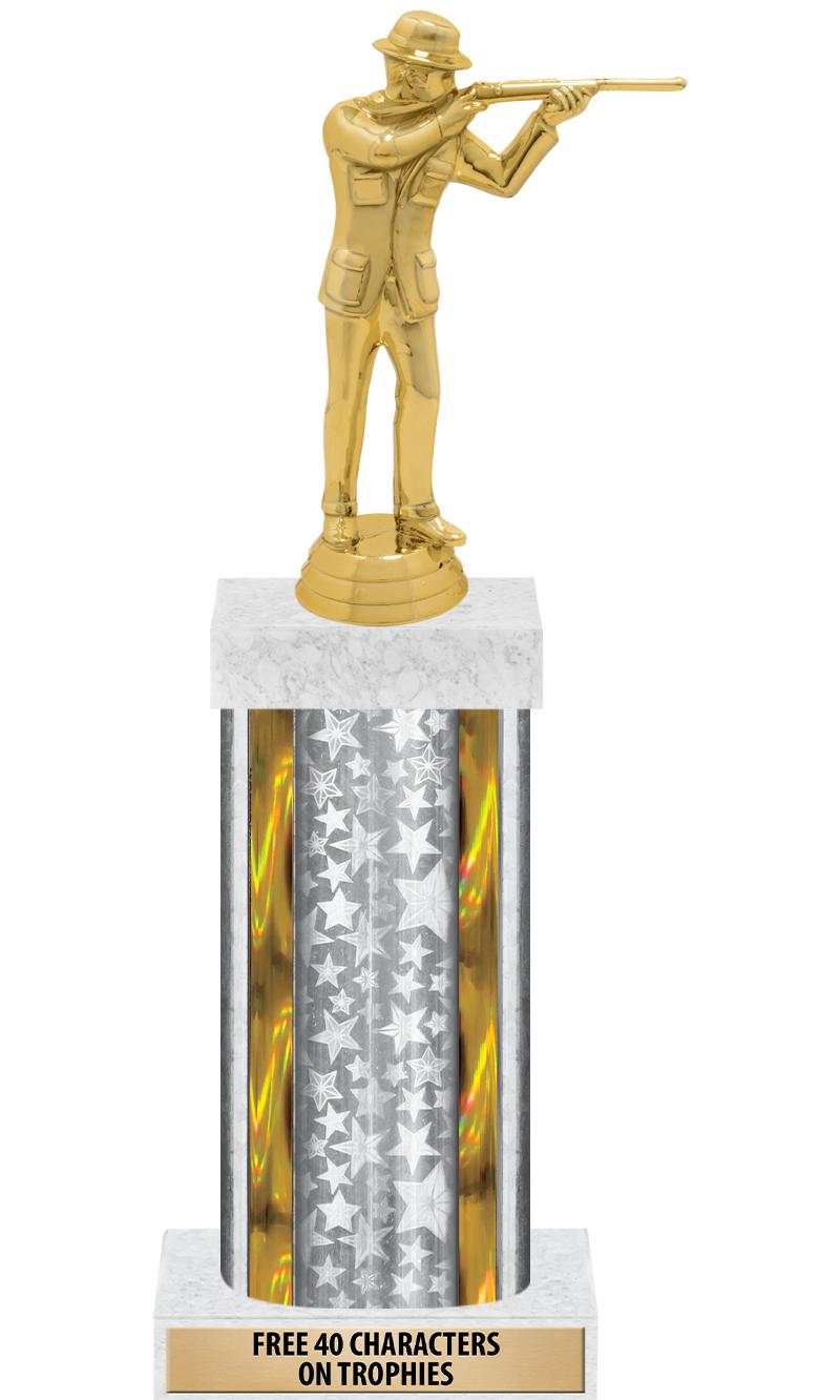 14"SLV/GD-STARS-GD FIG/SQUARE