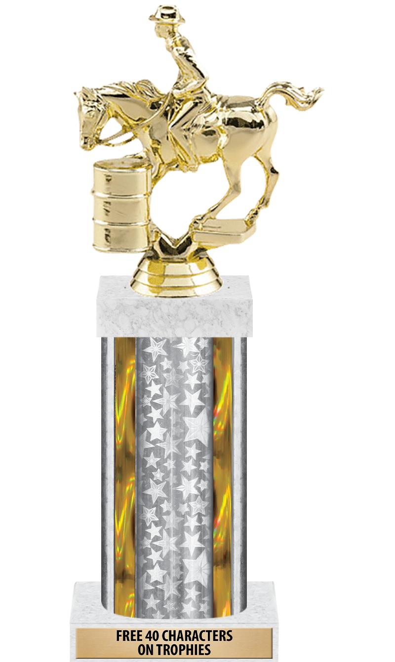 14"SLV/GD-STARS-GD FIG/SQUARE