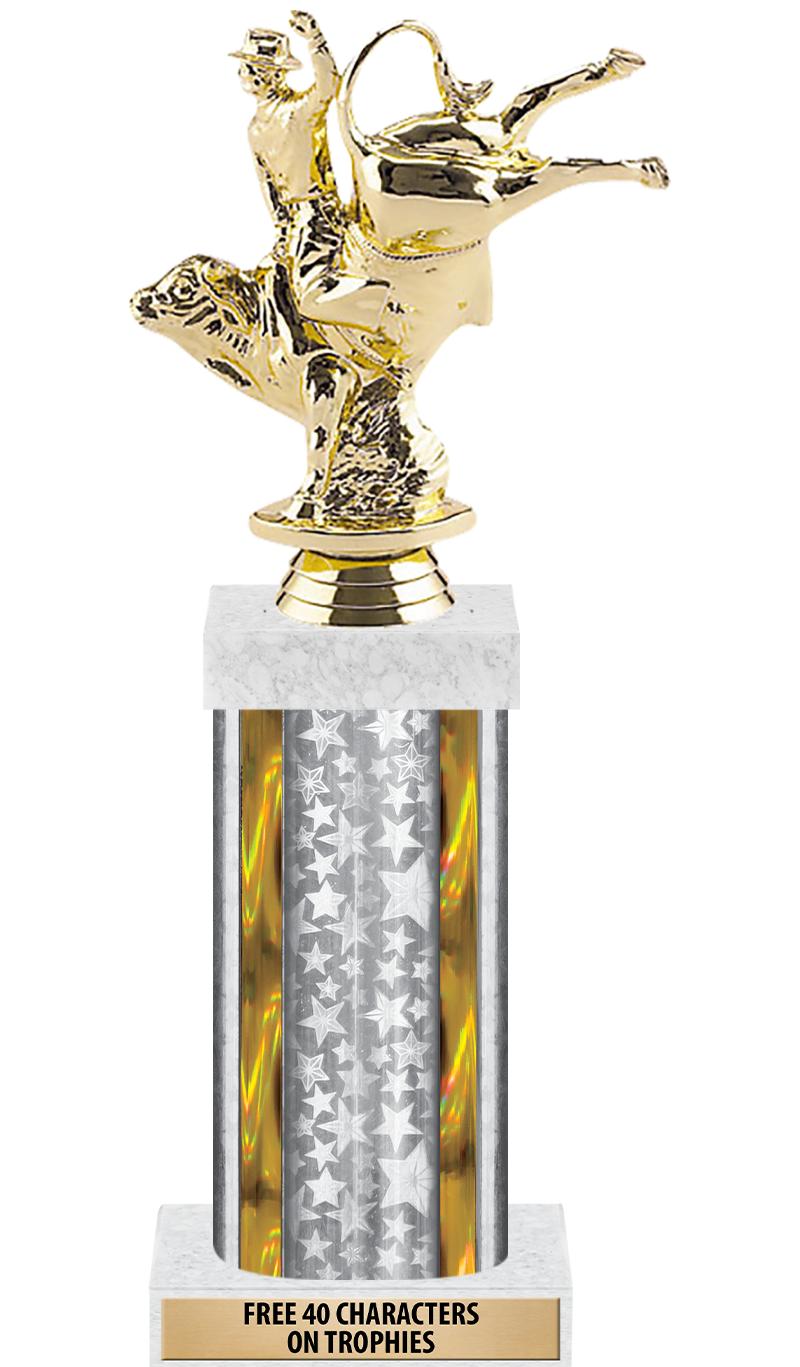 14"SLV/GD-STARS-GD FIG/SQUARE