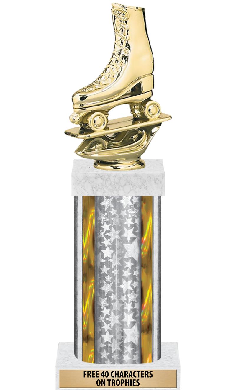 14"SLV/GD-STARS-GD FIG/SQUARE